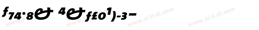 TheMix ExtraBold字体转换